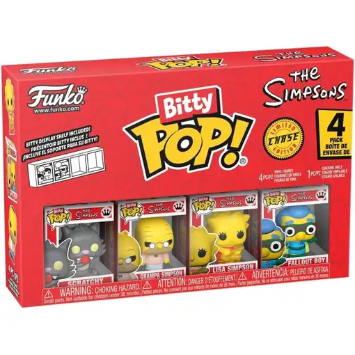 Pack de 4 Funko Bitty Pop! Los Simpsons Scratchy Modelo 85710