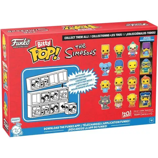 Pack de 4 Funko Bitty Pop! Los Simpsons Scratchy Modelo 85710