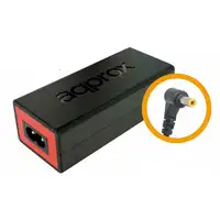 Approx appA03 adaptador e inversor de corriente Interior 65 W Negro, Rojo