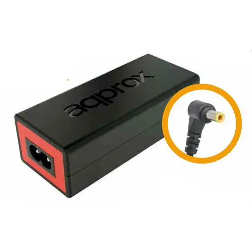Approx appA03 adaptador e inversor de corriente Interior 65 W Negro, Rojo