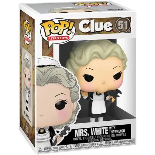 Figura Funko POP! Juguetes Retro Cluedo Mrs. White Modelo 51 | 51455