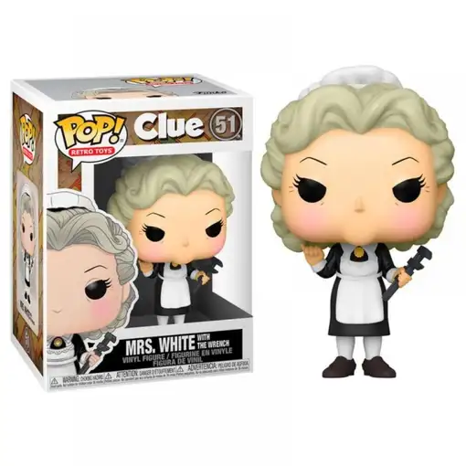 Figura Funko POP! Juguetes Retro Cluedo Mrs. White Modelo 51 | 51455