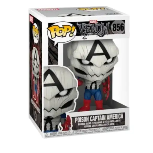 Figura Funko Pop! Marvel Venom Poison Capitán América Modelo 856 | 56276