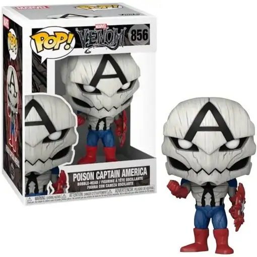 Figura Funko Pop! Marvel Venom Poison Capitán América Modelo 856 | 56276
