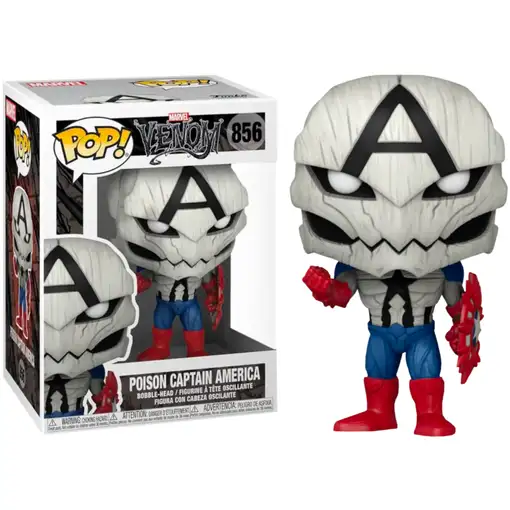 Figura Funko Pop! Marvel Venom Poison Capitán América Modelo 856 | 56276