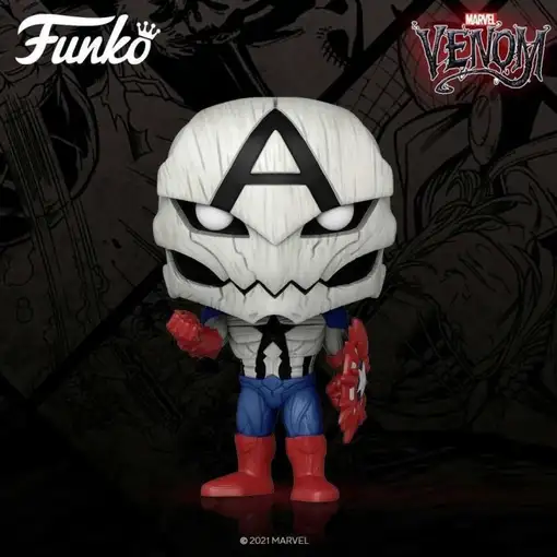 Figura Funko Pop! Marvel Venom Poison Capitán América Modelo 856 | 56276