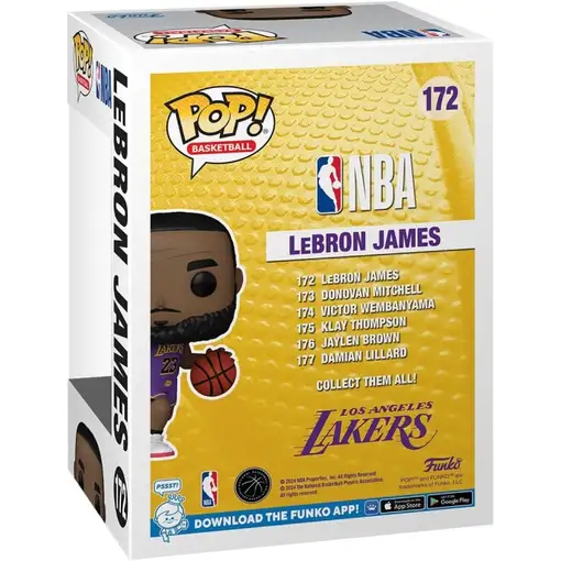 Figura Funko Pop! Baloncesto NBA Lakers Lebron James Modelo 172 | 75117