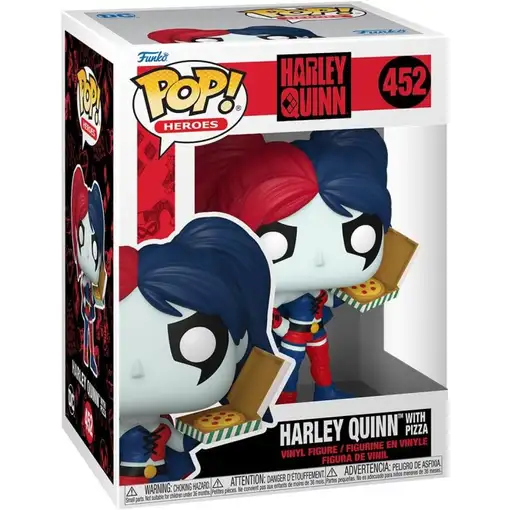 Figura Funko Pop! DC Héroes Harley Quinn con Pizza Modelo 452 | 65615