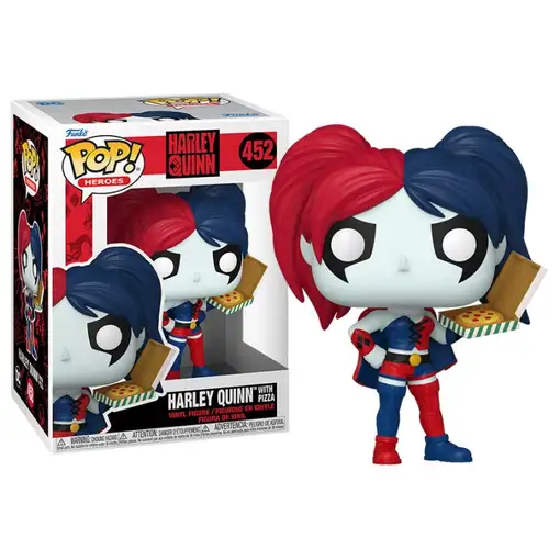 Figura Funko Pop! DC Héroes Harley Quinn con Pizza Modelo 452 | 65615