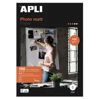 APLI 12626 papel fotográfico A4 Blanco Mate