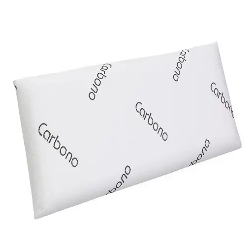 Almohada Viscoelástica Negra Perforada De Carbono 90 cm - Moonia