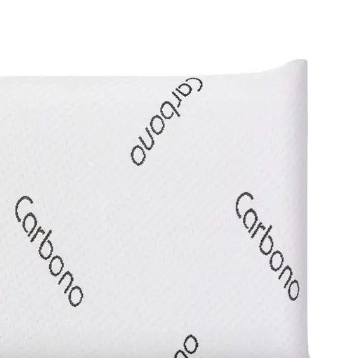 Almohada Viscoelástica Negra Perforada De Carbono 75 cm - Moonia