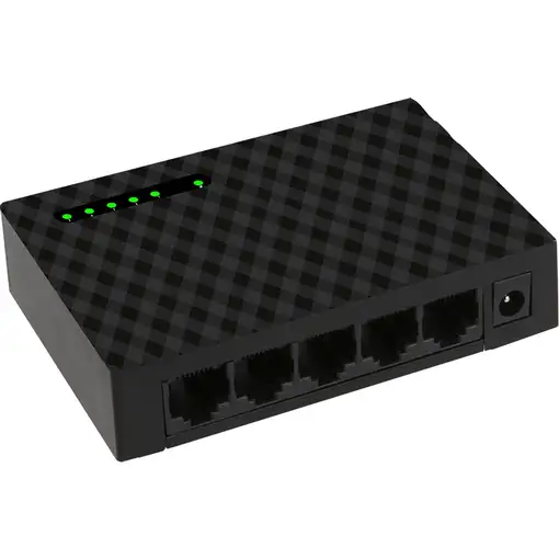 iggual GES5000 No administrado Gigabit Ethernet (10/100/1000) Negro