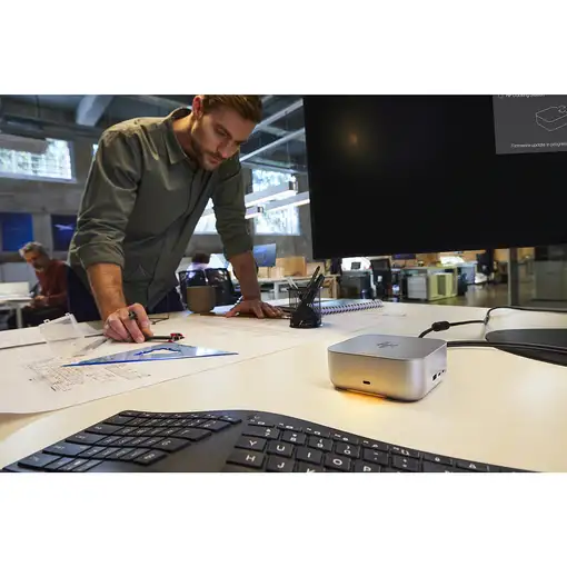 HP Slim v2 SmCard USB KBD FR teclado Hogar / Oficina QWERTY Negro