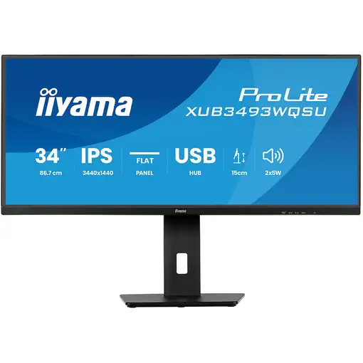 iiyama ProLite XUB3493WQSU-B6 pantalla para PC 86,4 cm (34'') 3440 x 1440 Pixeles