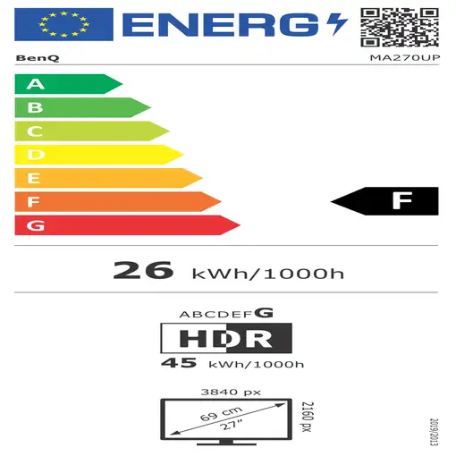 BenQ MA270UP pantalla para PC 68,6 cm (27'') 3840 x 2160 Pixeles 4K Ultra HD Blanco
