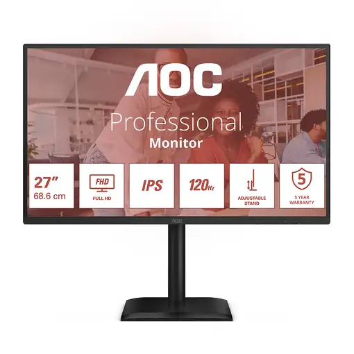 AOC 27E4U pantalla para PC 68,6 cm (27") 1920 x 1080 Pixeles Full HD LED Negro
