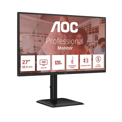 AOC 27E4U pantalla para PC 68,6 cm (27") 1920 x 1080 Pixeles Full HD LED Negro