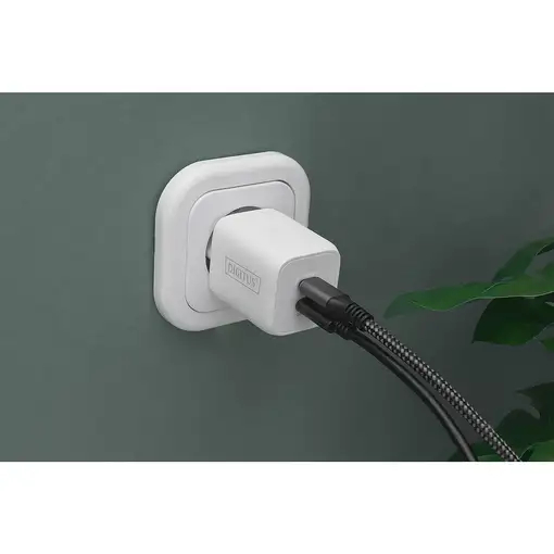 Digitus Cargador USB-C, 2 puertos, 65 W GaN