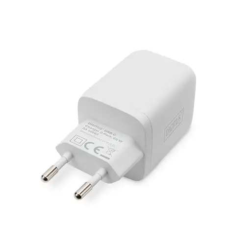 Digitus Cargador USB-C, 2 puertos, 65 W GaN