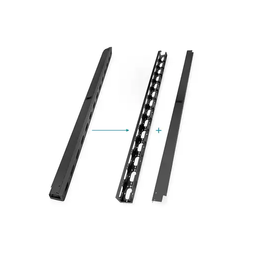 Digitus Canales para la conducción de cables para armarios de red y de servidores