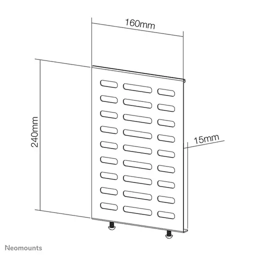 Neomounts NS-MBTC100BLACK Soporte para media player - máx 10 kg - universal