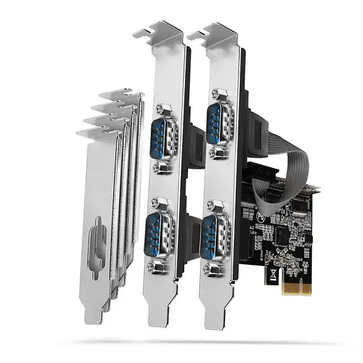Axagon PCEA-PSN PCIe-Adapter mit 4x Seriell-Ports - ASIX AX99100 Chipsatz tarjeta Axagon PCEA-PSN PCIe-Adapter mit 4x Seriell-Ports - ASIX AX99100 Chipsatz tarjeta