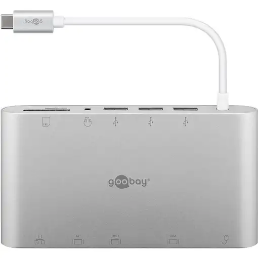 Goobay 62113 base para portátil y replicador de puertos Alámbrico USB 3.2 Gen 1