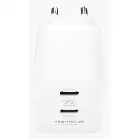 Vonmählen Unity GaN 40W Universal Blanco Corriente alterna Carga rápida Interior