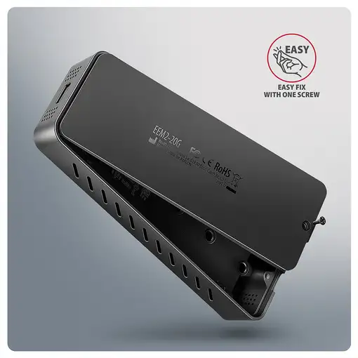 Axagon EEM2-20G NVMe-SSD-Gehäuse USB-C 3.2 20 Gbps 2230 - 2280 - schwarz Caja exte