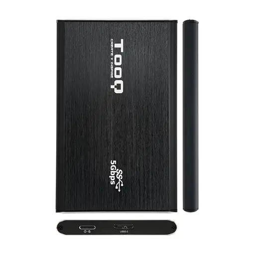 TooQ TQE-2529B caja para disco duro externo Carcasa de disco duro/SSD Negro 2.5''