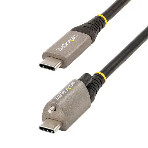 StarTech.com Cable de 50cm USB-C con Tornillo Superior de Fijación -10Gbps - Cable