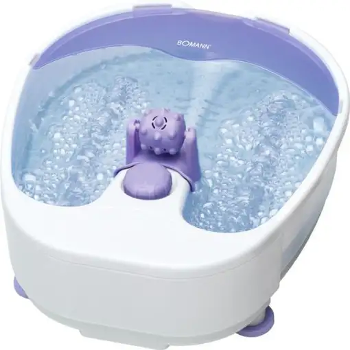 Bomann FM 8000 CB bañera de pies 90 W Violeta, Blanco