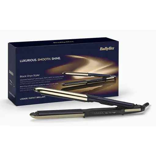 BaByliss ST484E Utensilio de peinado Plancha de pelo Caliente Negro, Oro 3,3 m