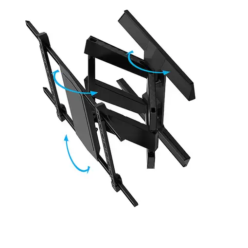 B-Tech Twin Cantilever 190,5 cm (75") Pared Negro