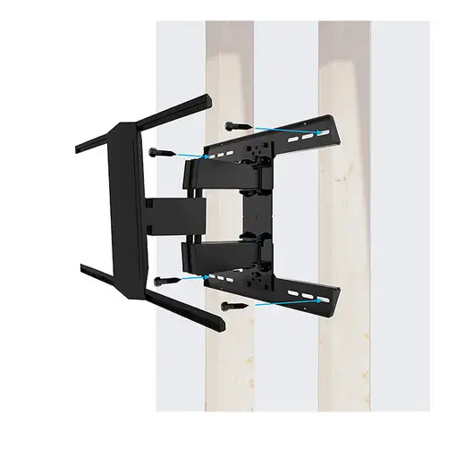 B-Tech Twin Cantilever 190,5 cm (75") Pared Negro