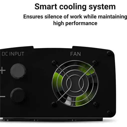 Green Cell INV02DE adaptador e inversor de corriente Auto 300 W Negro