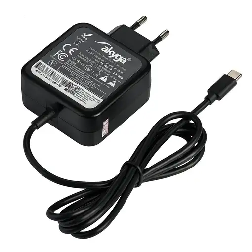 Akyga AK-ND-60 adaptador e inversor de corriente Universal 45 W Negro