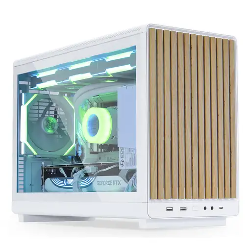Lian Li A3-mATX Micro Torre Blanco, Madera