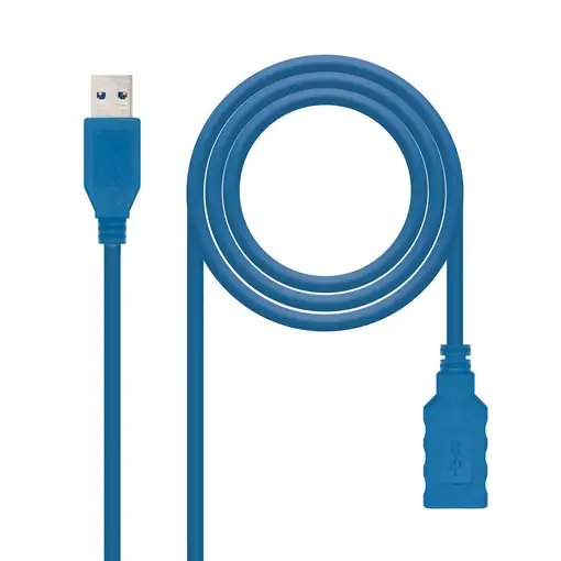 Nanocable 10.01.0901-BL cable USB USB 3.2 Gen 1 (3.1 Gen 1) 1 m USB A Azul