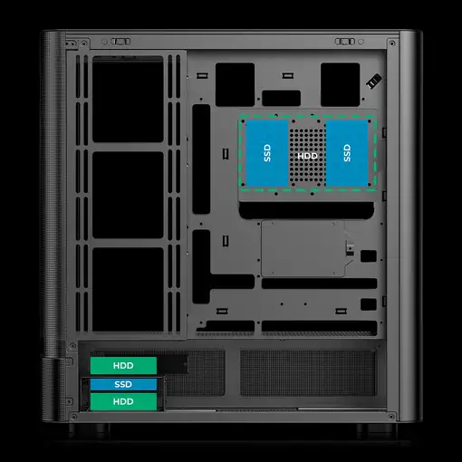 ABYSM Caja ATX Danube Sava H500 II Air Black