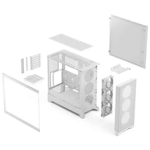 Fractal Design Pop 2 Air White TG RGB Midi Tower Blanco