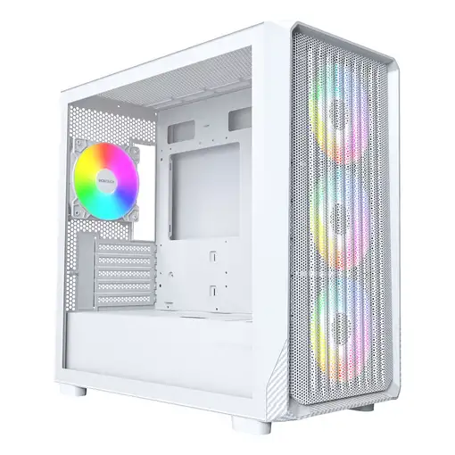 Montech X5M (W) carcasa de ordenador Micro Torre Blanco