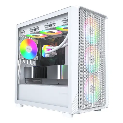 Montech X5M (W) carcasa de ordenador Micro Torre Blanco