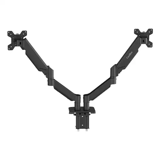 CoolBox Soporte de brazos neumáticos para dos monitores M02D