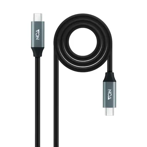 Nanocable Cable USB 3.2 Gen2x2 20Gbps 5A/100W 4K/60Hz USB-C/M-USB-C/M, 2 m