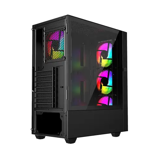 Gembird CCC-FC-4000 carcasa de ordenador Torre Negro