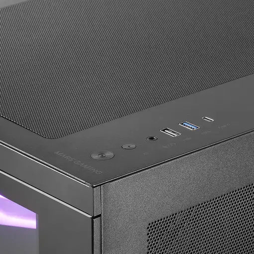 Mars Gaming MC3TCORELCD carcasa de ordenador Midi Tower Negro