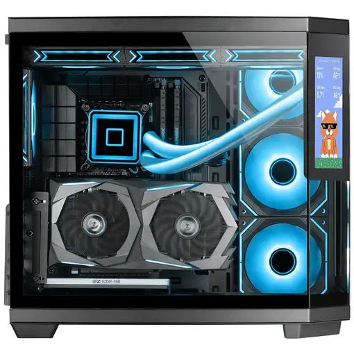 Mars Gaming MC3TCORELCD carcasa de ordenador Midi Tower Negro