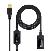 Nanocable CABLE USB 2.0 PROLONGADOR CON AMPLIFICADOR, TIPO A/M-A/H, 10 M